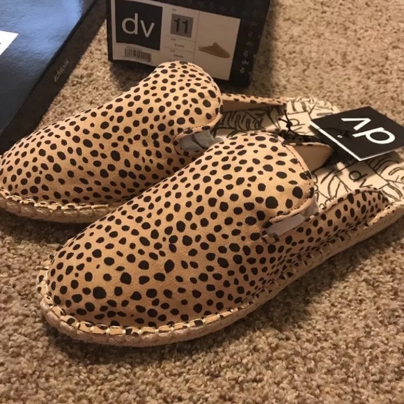 dolce vita leopard print mules